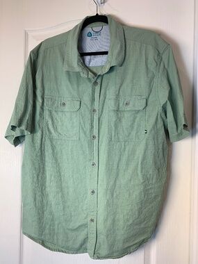 Sierra Designs Men’s XXL Sage Green Outdoor Hiking Shirt Lightweight Travel